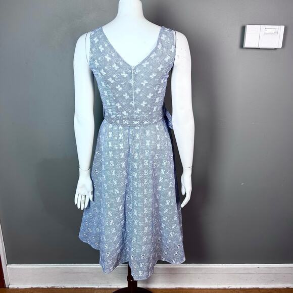 Sandro Ferrone dress IT 40 US small 4 Italy pinstripe seersucker old money‎ maxi - Picture 7 of 16